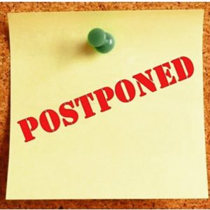 postpone
