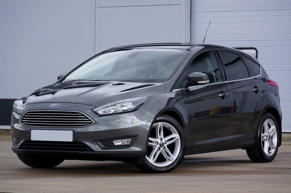 gray ford car