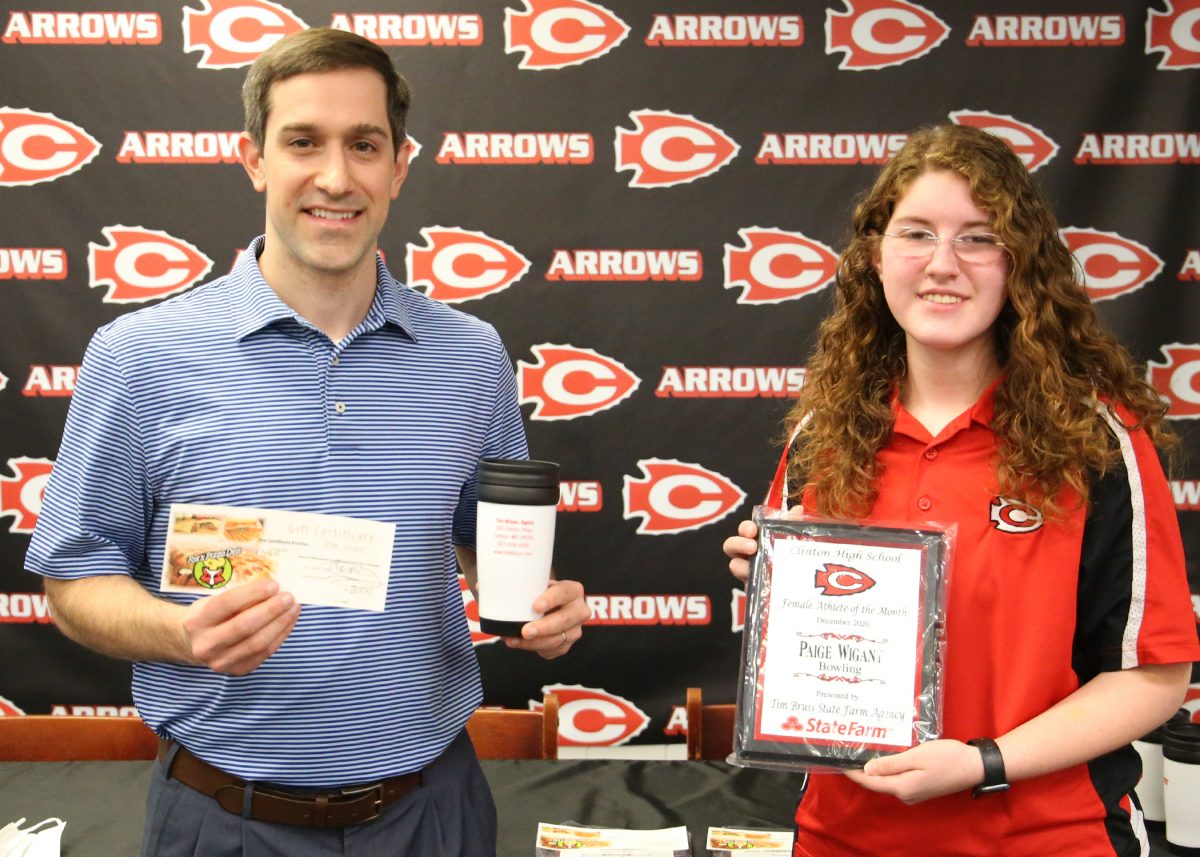 Paige wigant clinton arrows award