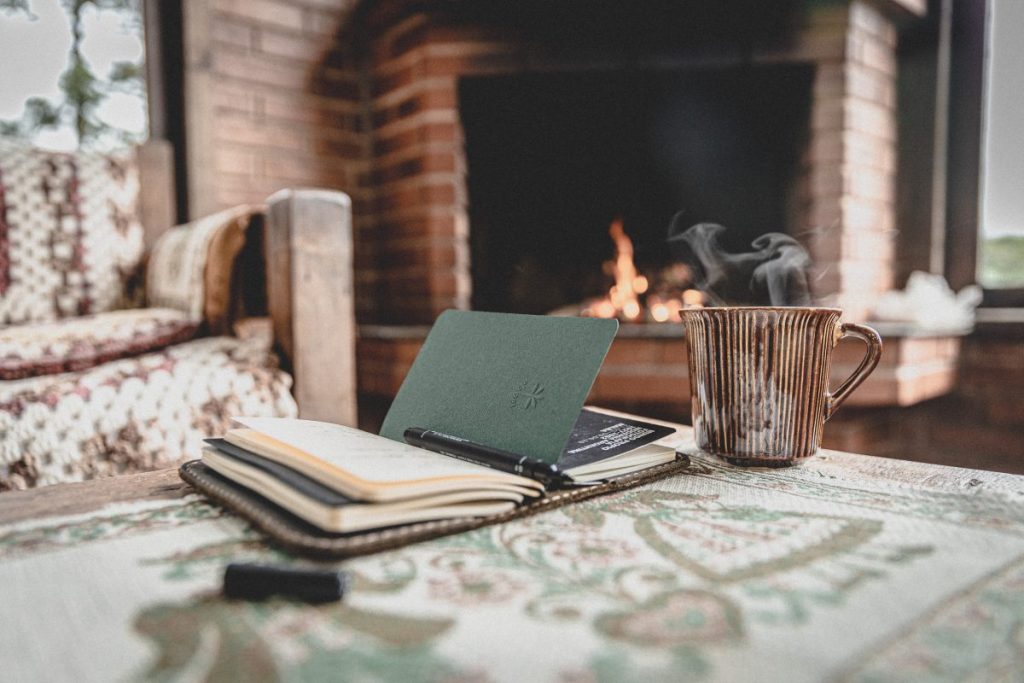 books on coffee table