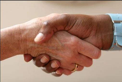shaking hands