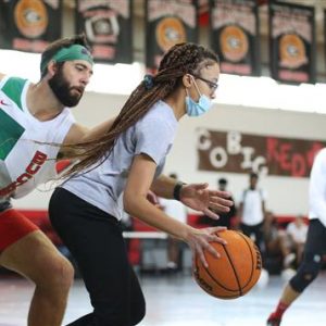 Teachers vs. students basketball game