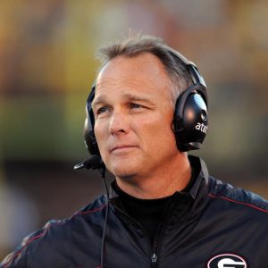 Mark Richt with headset on