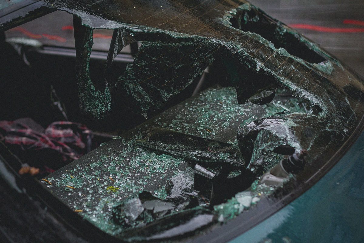 broken car window