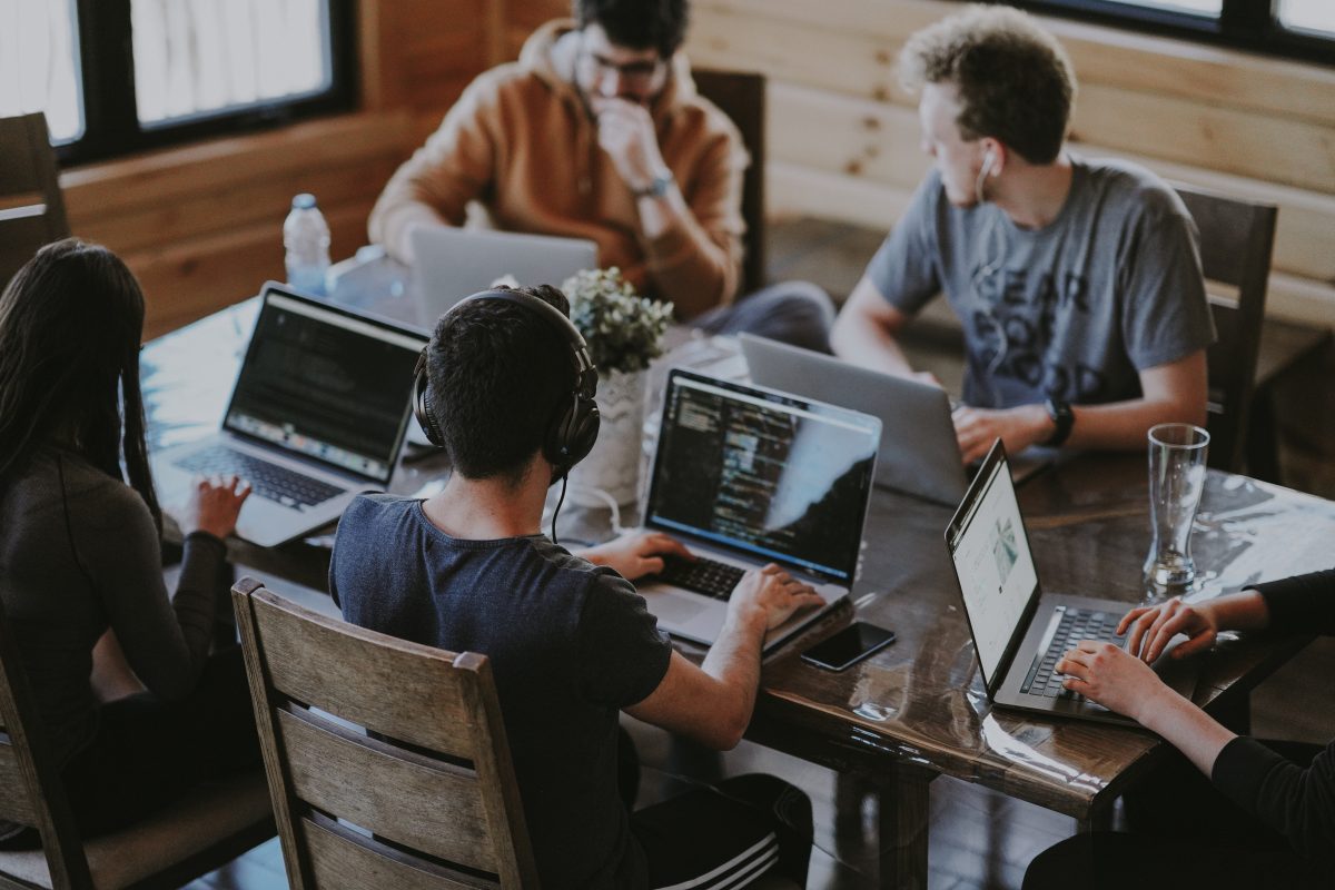 Group of People with laptops