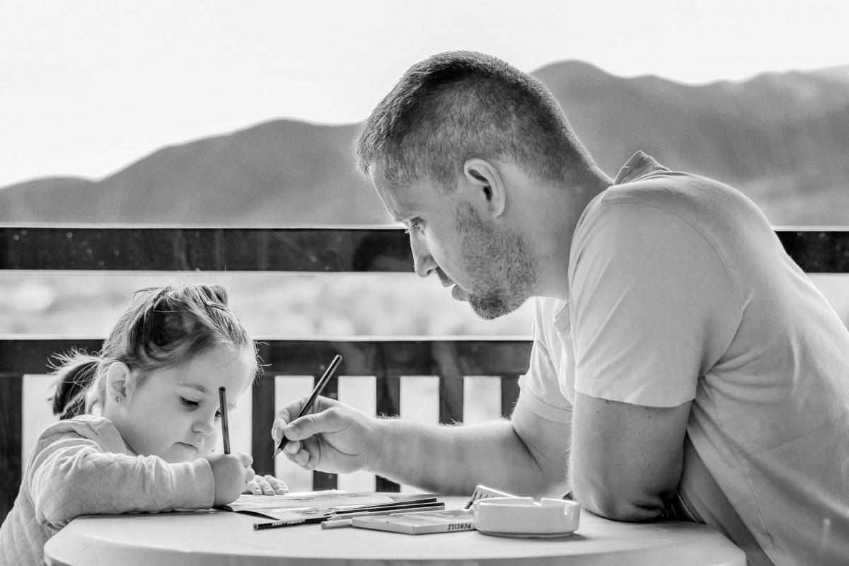 Girl and Father 