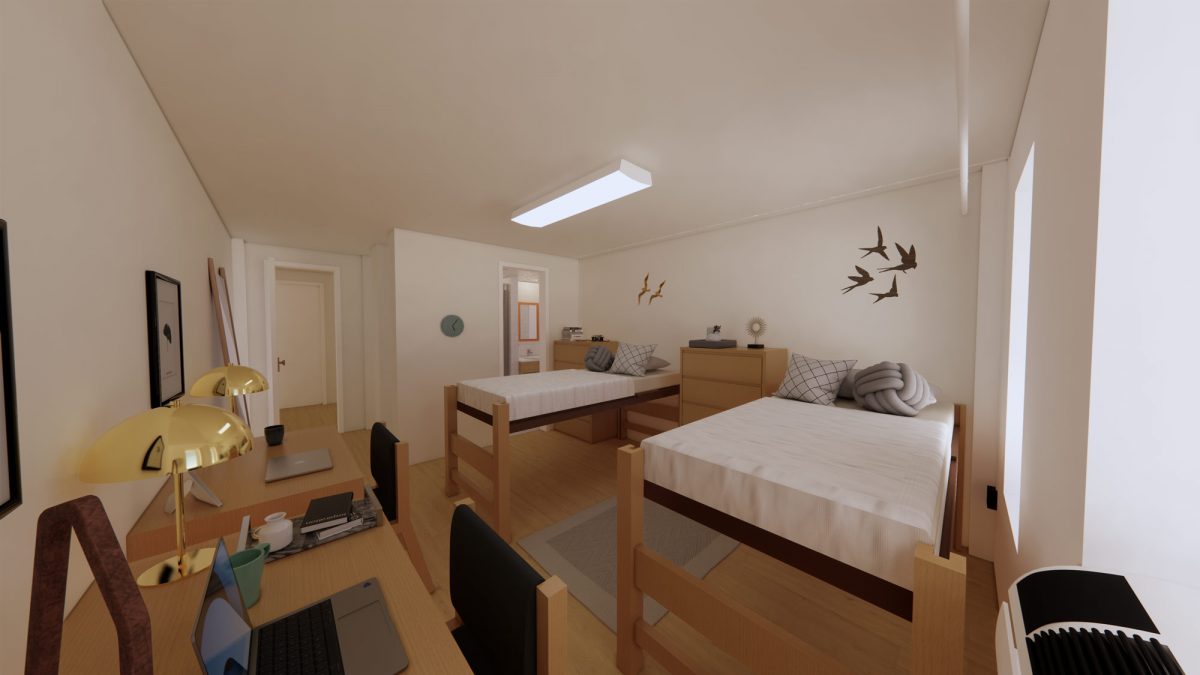 MC’s Hederman and Gunter residence halls are receiving significant interior refurbishments, in preparation for the large influx of students who will be living on campus this fall.