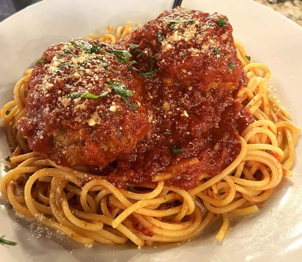 Nothing says "comfort food" like a big dish of steaming hot spaghetti and meatballs.