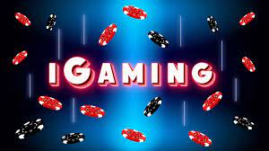 igambing with falling poker chips