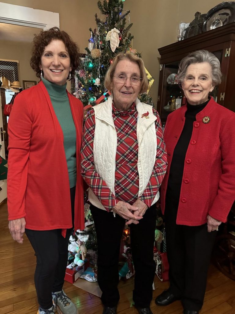 Pictured (l to r) are Judy Gearhart, Barbara Barnett and Rowland Roberts.