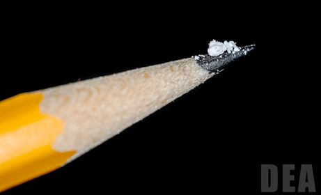 2mg of Fentanyl on the end of a pencil lead