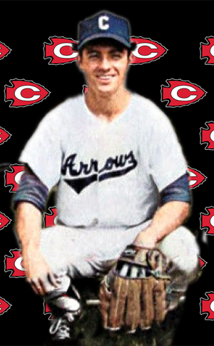 Former CHS infielder throws out first pitch at Arrows home opener