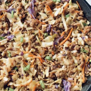 Egg roll in a bowl is the perfect way to enjoy a favorite Asian dish without the high fat and carb content.