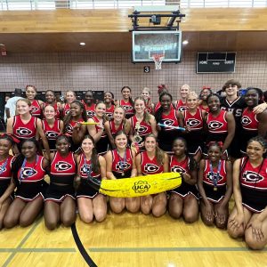 Pictured (l to r) are the members of the Clinton High School 2024-25 cheer team, front row: Ayla Griffin-Johnson, Gabbi Morris, Delaney Williamson, Mandy Leach, Rivers Robinson, Kate Jackson, Chloe Brister, Kennedy Bell and Jamaya Mondy; middle row: Kaitlyn Norman, Emma Hughes, Jaliyah Jackson, Haddie Heindl, Rivers Russell, AnnaBelle Mansell, Morgan Thomas, Lauren Kimbrell and Taylor Pierson; and back row: Marli Taylor, Alayna Beard, Ansley Kate Rutland, Makieya Peyton, Hannah Griffin, Lecia Martinez, Rebecca Ukele, Gabby Dean, Katey Powell, Joya Smith, Payton Knowles and Haidyn Fouchea.
