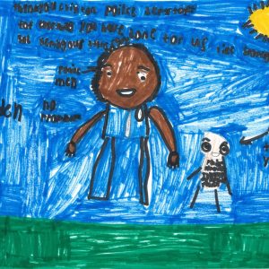 Local students write thank you letters to police officers