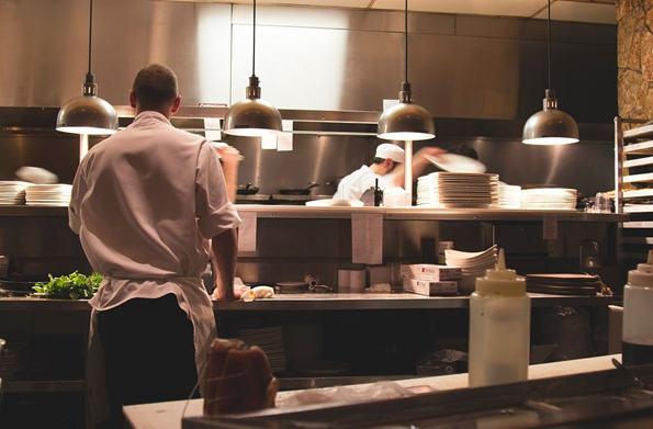 chef in kitchen