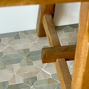 sage green flooring
