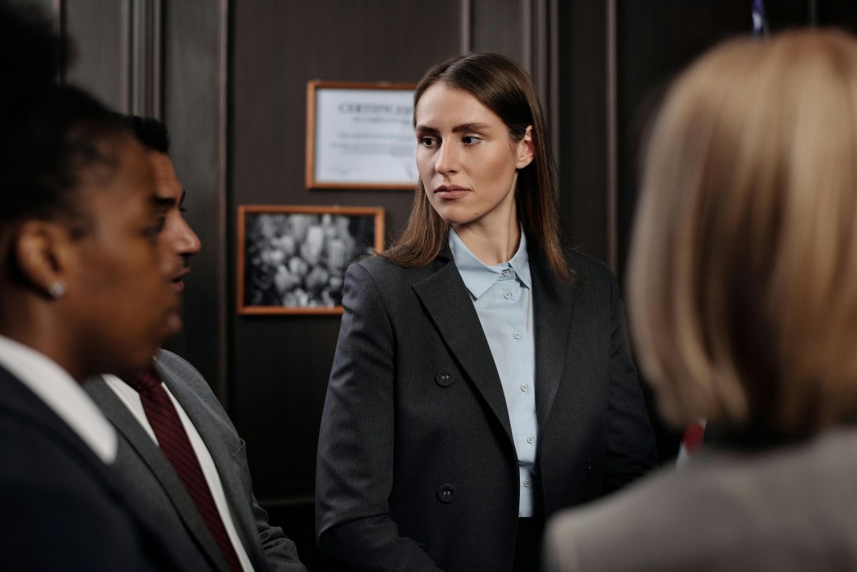 Business woman in a suit