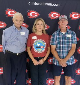 Pictured (l to r) are 2024 Arrowstock organizers Gary Weatherly, co-founder of the Clinton High School Alumni Association; Janna Dale, president of the Clinton High School Alumni Association and Arrowstock organizer; and Nash Nunnery, co-founder of Arrowstock.