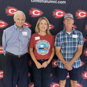 Pictured (l to r) are 2024 Arrowstock organizers Gary Weatherly, co-founder of the Clinton High School Alumni Association; Janna Dale, president of the Clinton High School Alumni Association and Arrowstock organizer; and Nash Nunnery, co-founder of Arrowstock.