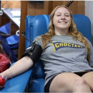 Sydney Cappo said donating blood during Mississippi College's fall drive couldn't be easier.