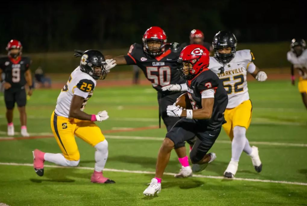 clinton arrow football against starkville 2024