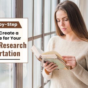 create a timeline for your action research dissertation with woman reading a book