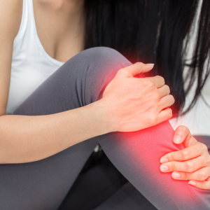 shin splints on woman