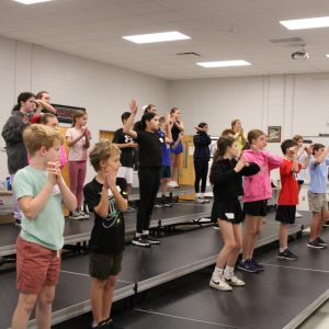 Junior Ambassadors rehearse for Revue