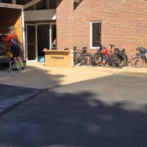 Bicyclists choose local church for overnight stay