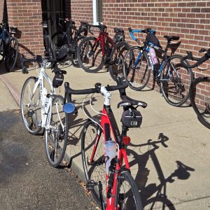 Bicyclists choose local church for overnight stay