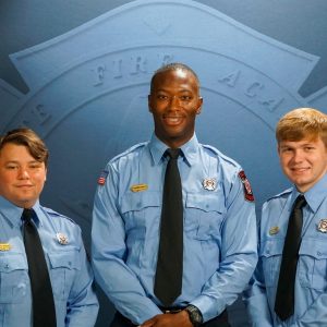 Pictured (l to r) are Michael Boboski, Funcha Sims and Dawson Weems.