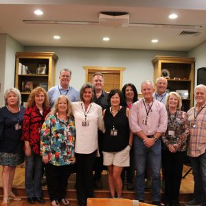 Class of 1979 Reunion Committee members included (l to r), front row: Carla Morris Stringer, Janet Bryson Flint, Karen Fortner Kennedy McConlogue, Sharon Deer Greer, Donna Touchton Walters, Becky Horton Miles, Stan Snowden, Terri Raybon Joiner and Steve Douglass; and back row: Joel Waters, Terry Sorey, Nina Johnson Willoughby and Shane Ormon. Not pictured is Debbie McDonald Turman.
