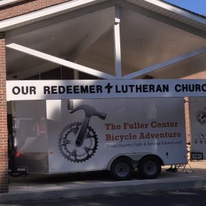 Bicyclists choose local church for overnight stay
