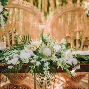 reception tbale at a filipino wedding