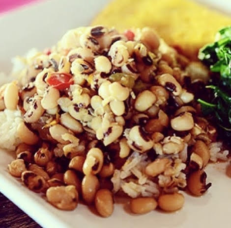 Hoppin' John, served with a slice of cornbread, is a great New Year's Day meal or the perfect way to recycle leftover black-eyed peas on Jan. 2.