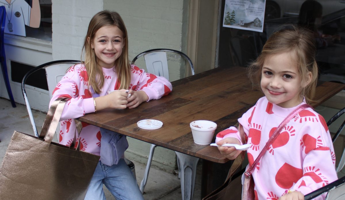 Ella and Audrey Harding at the 2024 inaugural Chocolate Walk