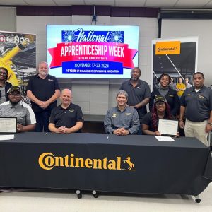 Continental signs first mechatronics technician registered apprentices at Hinds