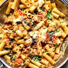This easy to stir together creamy chicken pesto dish is the perfect, easy meal when time is short.