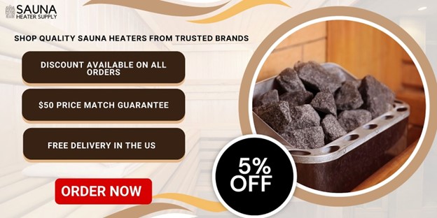 advertisement for sauna heater supply 