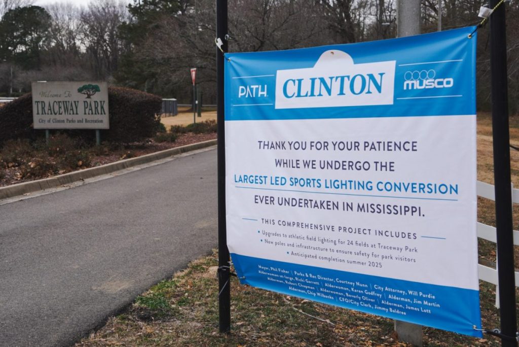 Traceway Light Traceway lighting improvements underway - The Clinton Courier