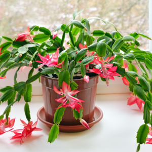 potted christmas cactus