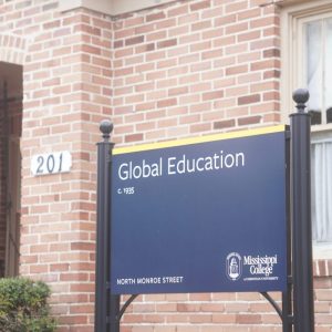 The Mississippi College Office of Global Education is located just down the sidewalk from the Leland Speed Library on the MC campus.