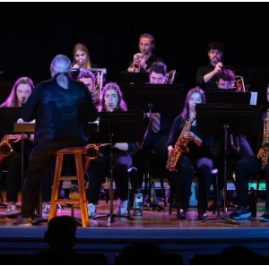 The 26-piece MC Jazz Band is scheduled to perform indoors at the Entergy Theater and outdoors on the Brick Streets of Olde Towne Clinton.