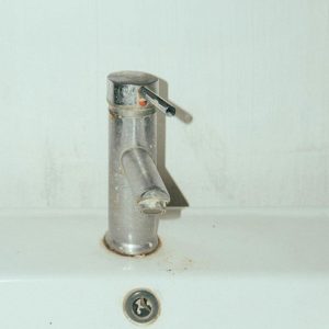 sink faucet with residue