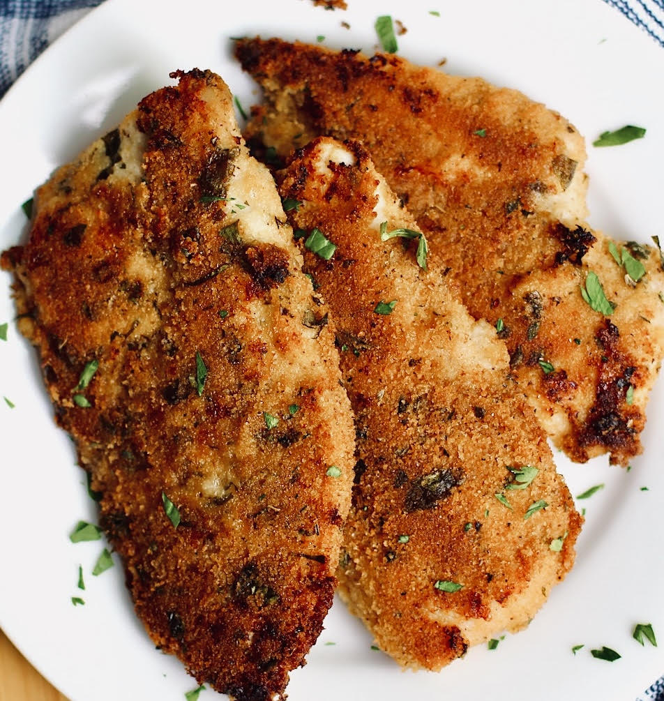 Crispy chicken cutlets can be used as the base of baked dishes like chicken parm, in a salad or sandwich or served as the main dish with a side or two.