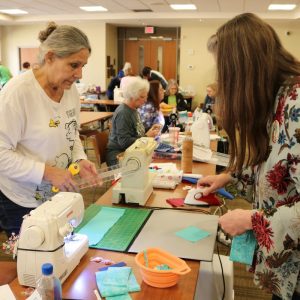 Quilters show up in droves for newly-formed Clinton Quilters group