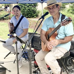 Leo Moreira and Carlos Calabrese performing at Friday Nights at Milepost 89