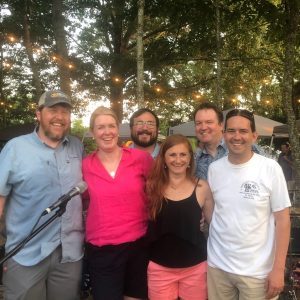 The RedHots will provide the music for the May 10 installment of the Spring Concert Series. Band members include (l to r) Will Skelton, Vera Hendon, Morgan Bondurant, Beth Woodcock, Barrett Hathcock and Jason Woodcock