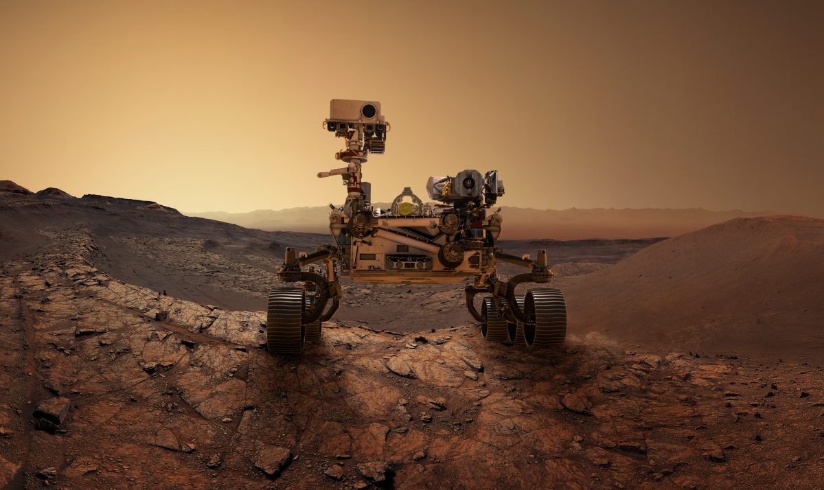 robot on the moon